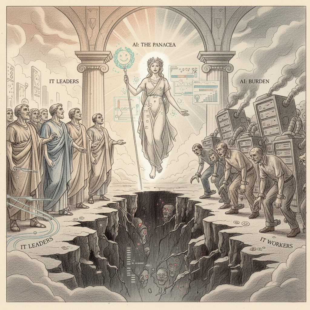 Mind the Enthusiasm Gap: Rethink AI Change Management for 2026